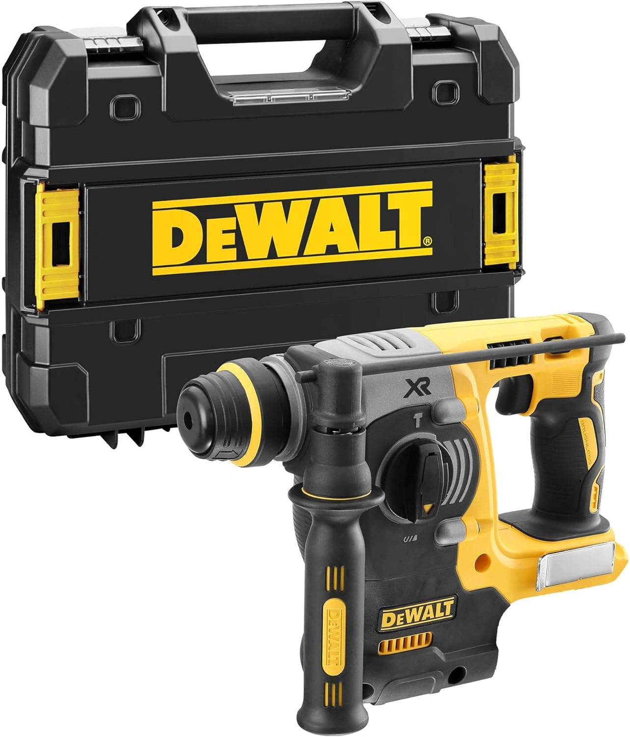 DEWALT - Marteau Perforateur SDS-Plus 18V XR Brushless, 24mm, Boîtier Seul, Modèle DCH273NT-XJ