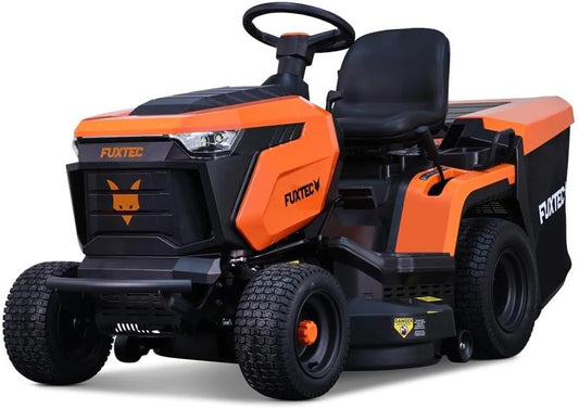 Tracteur Tondeuse Autoportée FUXTEC FX-RMT92A, Hydrostatique, 9,2 KW, Largeur 92,5 cm, Bac 280L, 6 Hauteurs, LED, Mulching