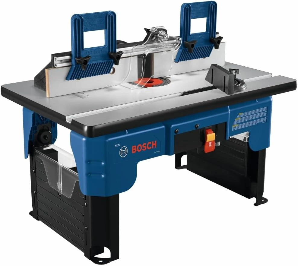 Table de Défonceuse Bosch RA1141, Portable en MDF Laminé, 66x40,6 cm avec Raccord d'Aspiration 6,3 cm