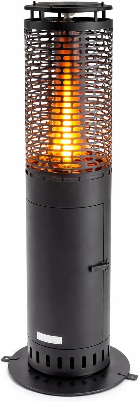 Cheminée Extérieure à Granulés 6,86 kW - Design en Acier et Verre - Idéal Pour Jardin - Autonomie 2h