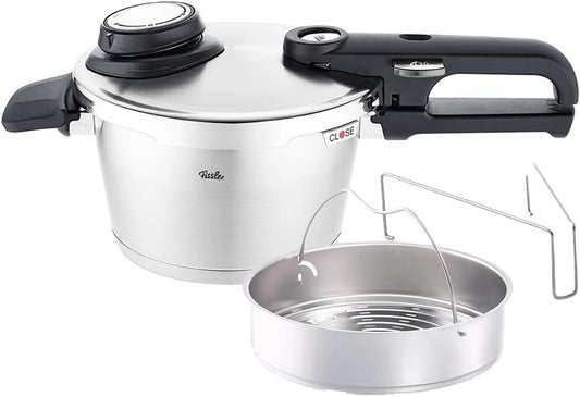 Autocuiseur Fissler Vitavit Premium 2,5L - Acier Inoxydable, 4 Niveaux, Induction Compatible