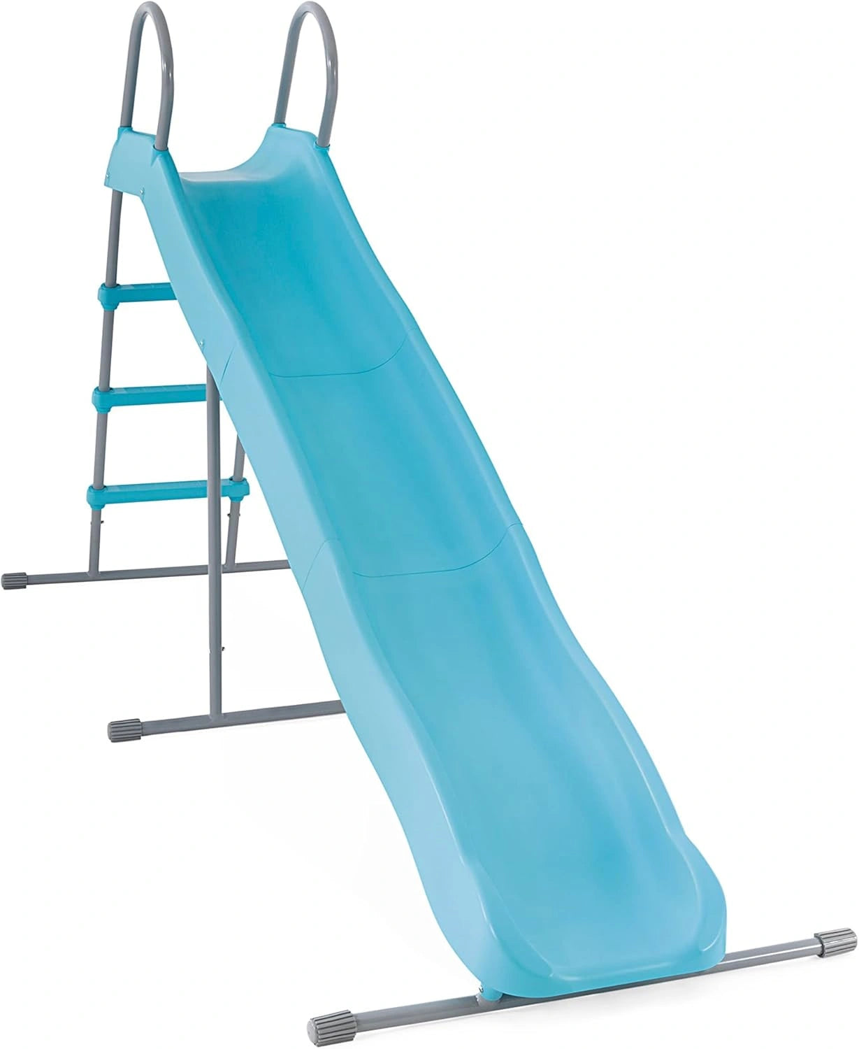 Glissière pour Enfants - Grande Taille - 251cm x 147cm - 3 Marches - Bleu Ciel