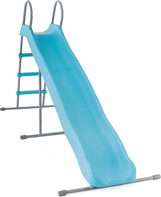 Glissière pour Enfants - Grande Taille - 251cm x 147cm - 3 Marches - Bleu Ciel