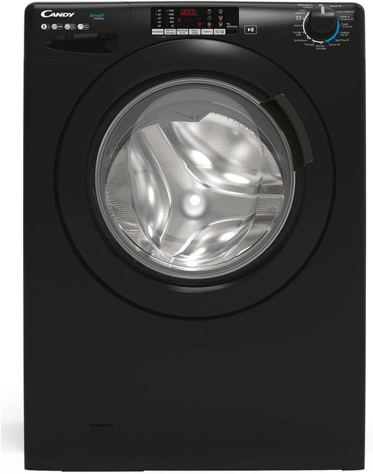 CANDY Lave-Linge Frontal 8kg, 1400 trs/min, Classe B, 15 Programmes, Écran Digital, Noir
