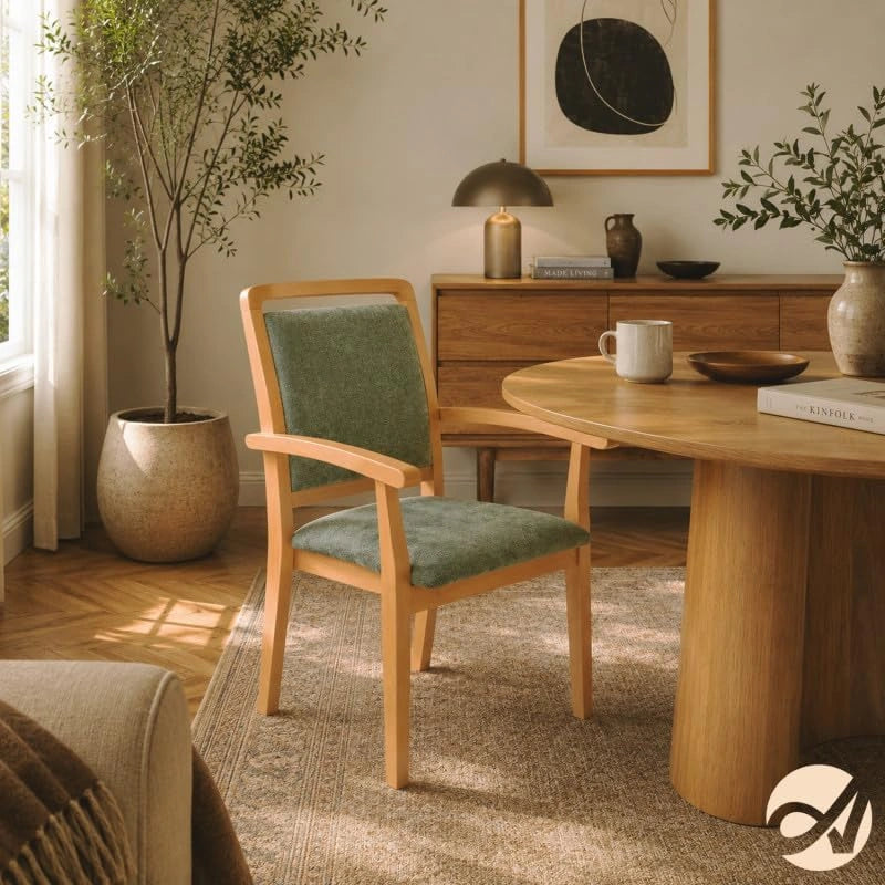 APLOS Chaise de Jardin en Métal Vert Forêt - 54,5 cm