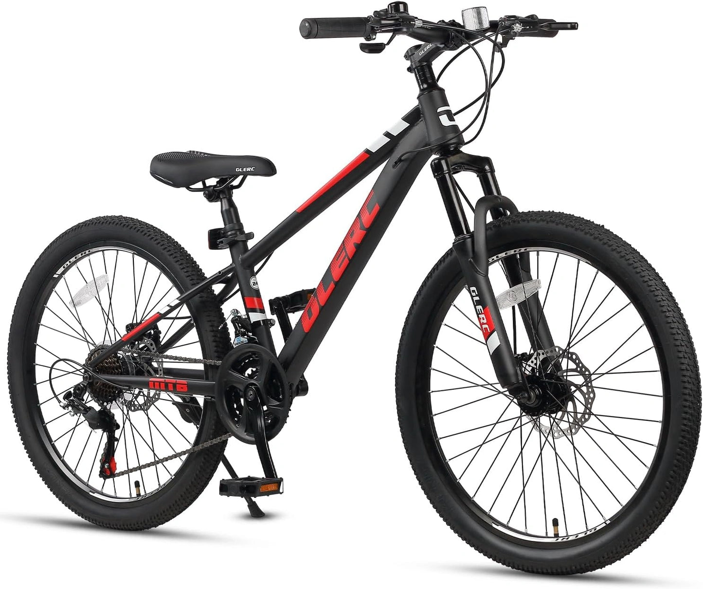 Vélo Tout-Terrain Enfant 20 et 24 Pouces, 21 Vitesses, Freins à Disque pour 6 à 18 Ans